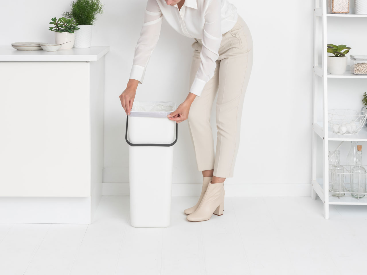 Відро для сміття Brabantia Sort&Go, 40 л, білий (251061) - фото 4