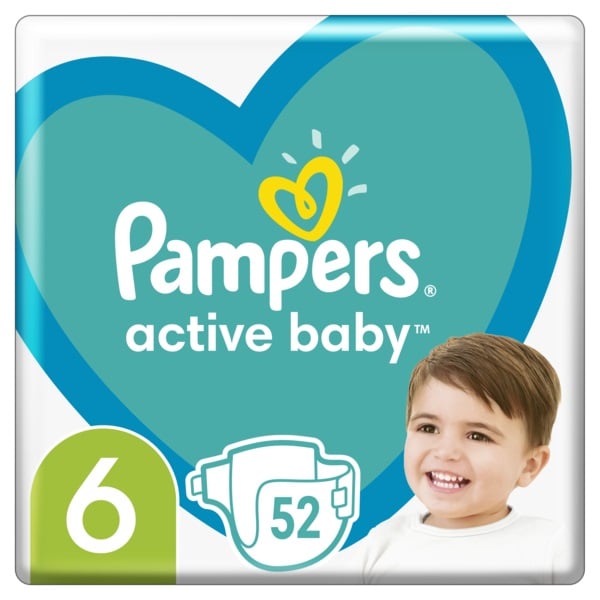 Подгузники Pampers Active Baby 6 (13-18 кг), 52 шт. - фото 1