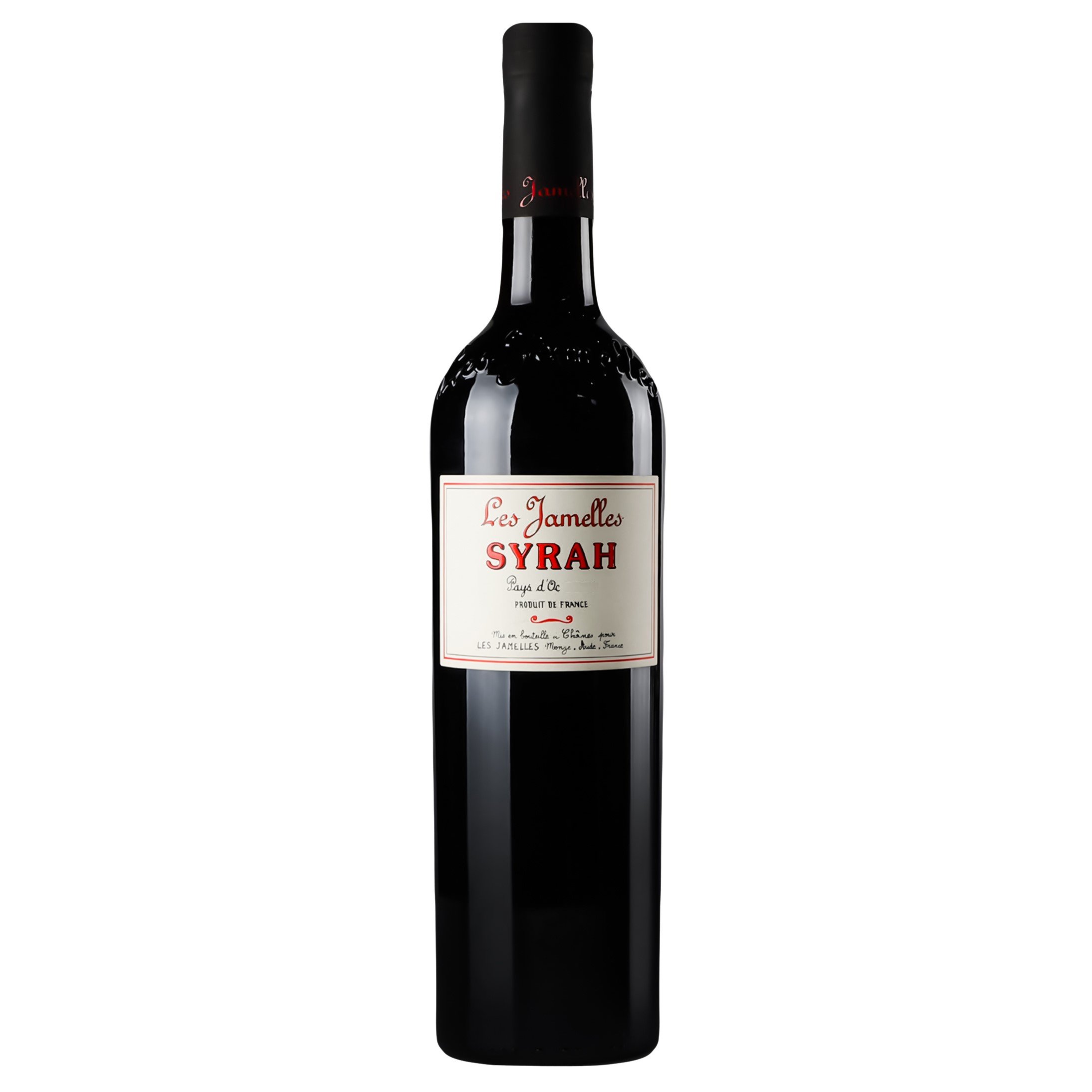 Вино Les Jamelles Syrah, 13,5%, 0,75 л - фото 1