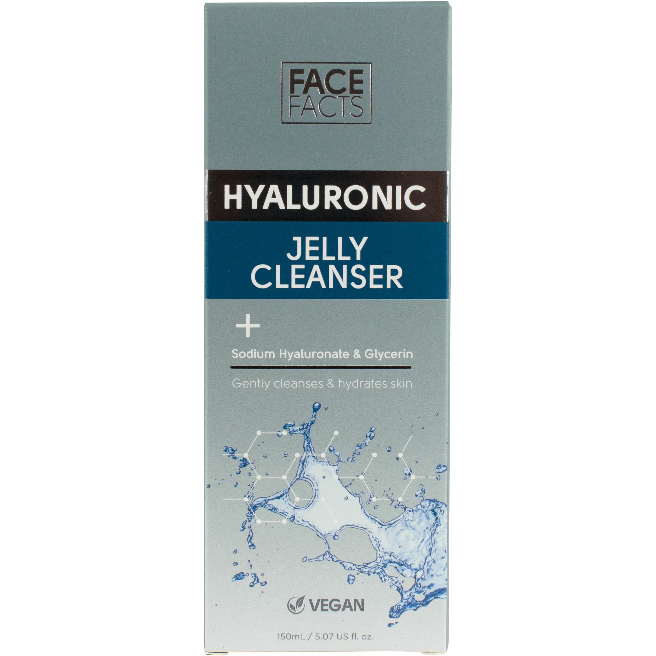 Желе для очищення шкіри обличчя Face Facts Hyaluronic Jelly Cleanser з гіалуроновою кислотою 150 мл - фото 1