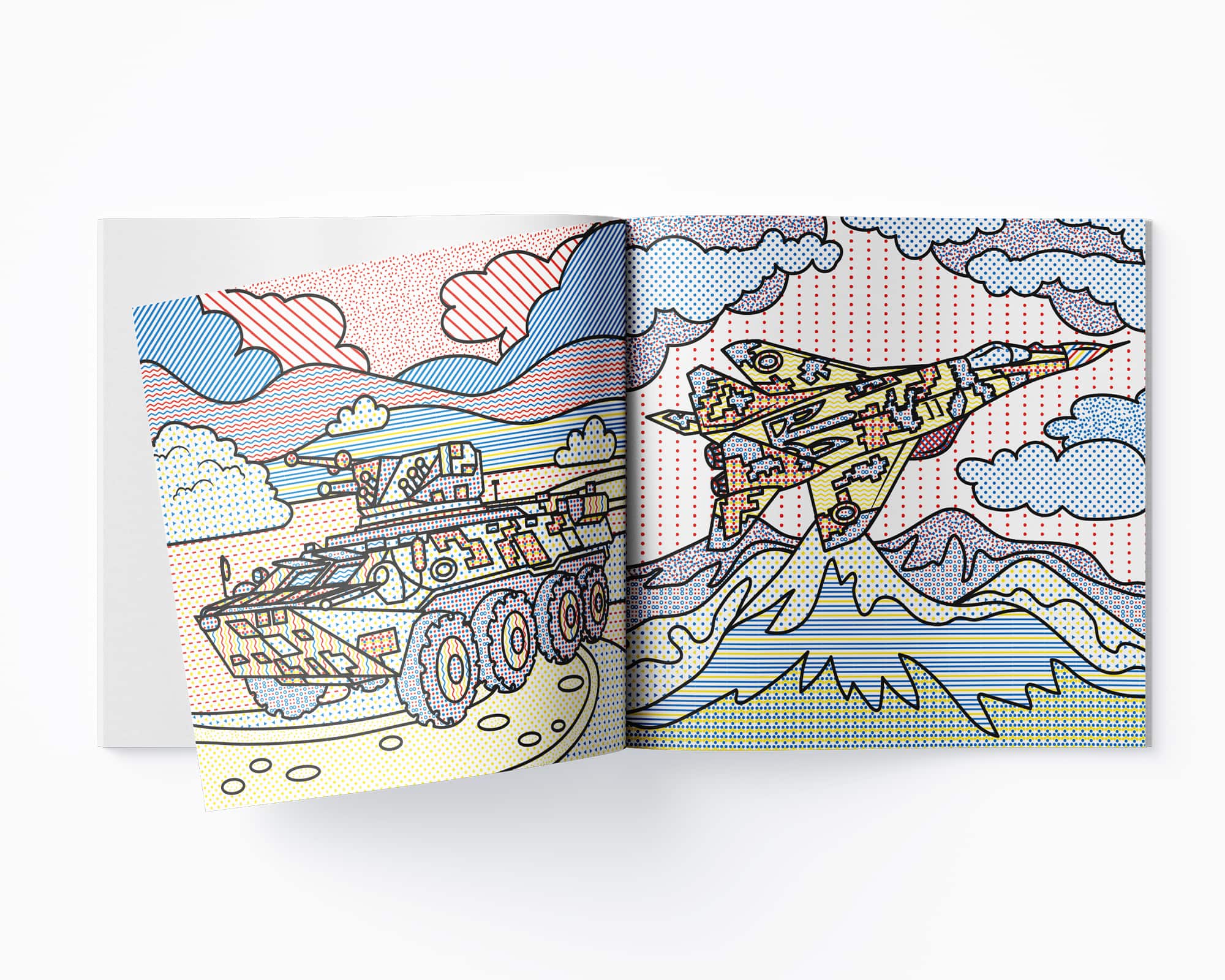Водная раскраска Кристал Бук Военная техника, с секретом, 8 страниц (F00030263) - фото 4