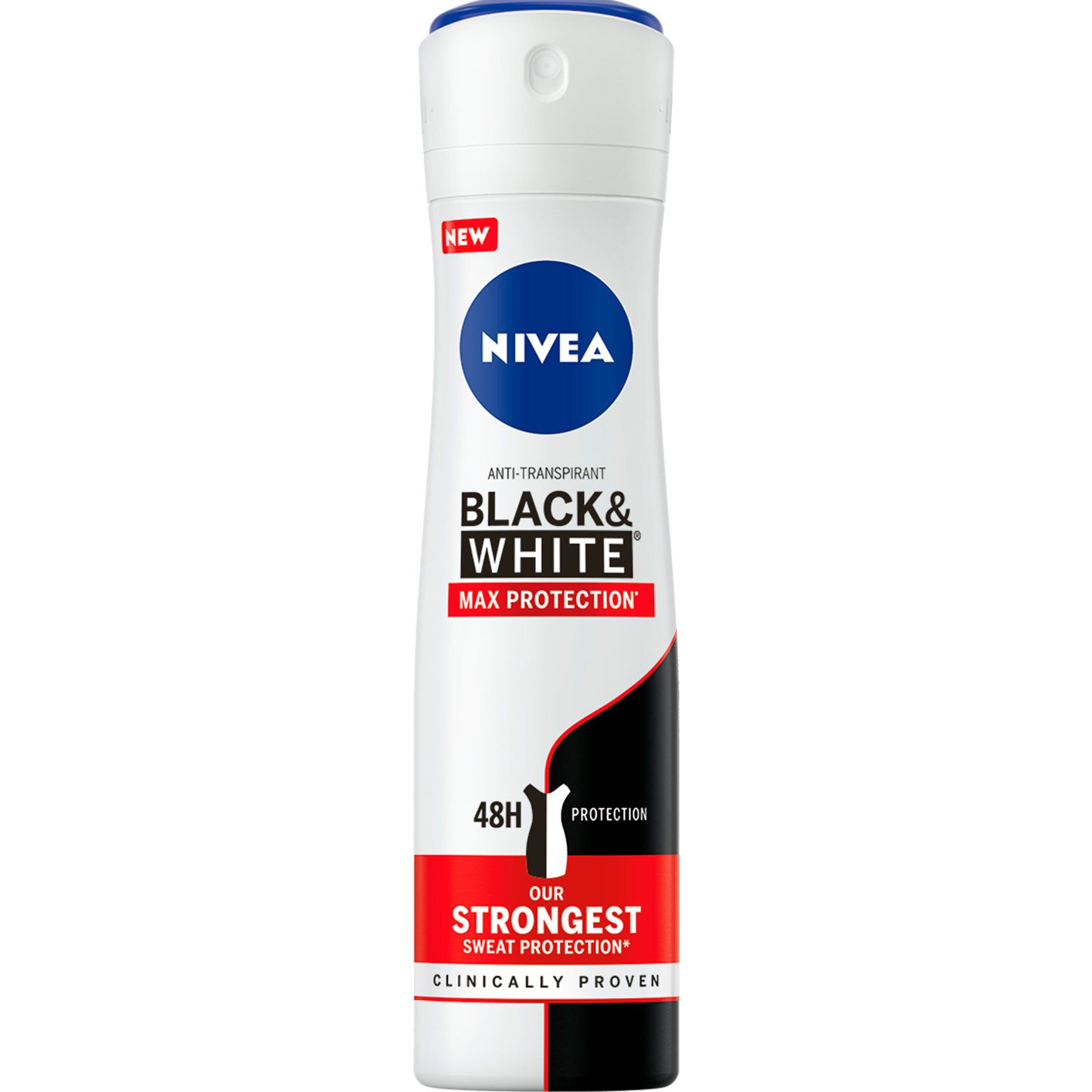 Дезодорант-антиперспірант Nivea Max Protection Чорне та біле, 150 мл - фото 1