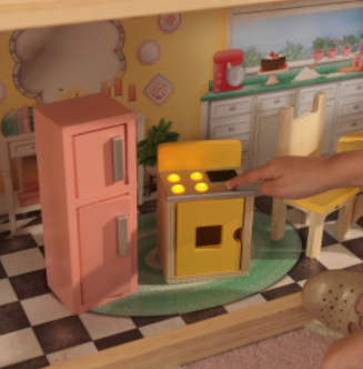 Кукольный домик Kidkraft Lola Mansion с верандой и системой легкой сборки EZ Kraft Assembly (65958) - фото 4