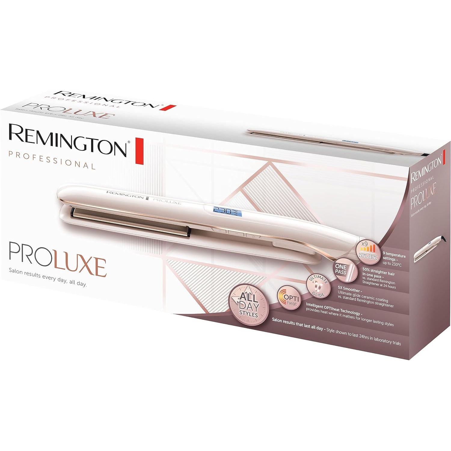 Выпрямитель Remington ProLuxe S9100 розовато-золотой - фото 4