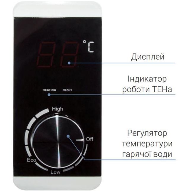 Водонагреватель электрический Thermo Alliance SLIM вертикальный 2 кВт 80 л (D80V20JD2K) - фото 2