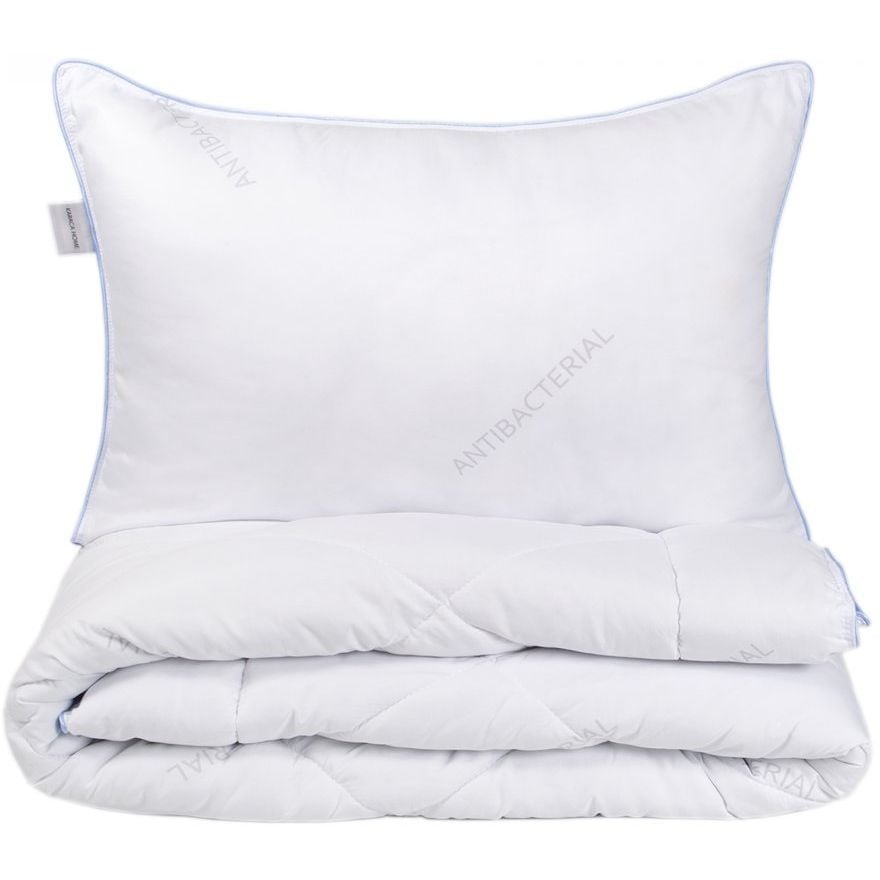 Одеяло с подушкой Karaca Home Antibacterial, 215х155 см, белое (svt-2000022285735) - фото 1