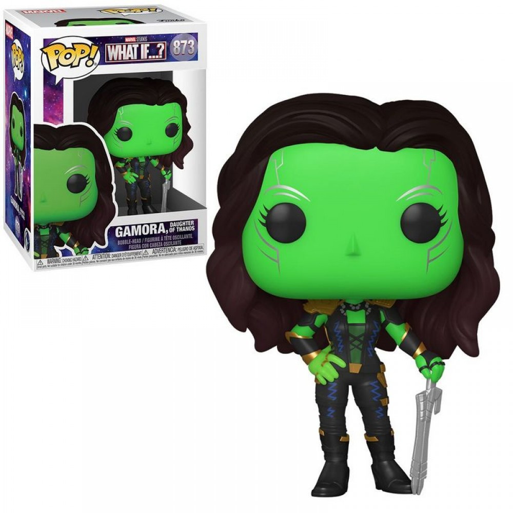 Фигурка Funko Pop Фанко Поп Что Если? Гамора с мечом Таноса Gamora with blade of Thanos 10 см M G 970 - фото 2