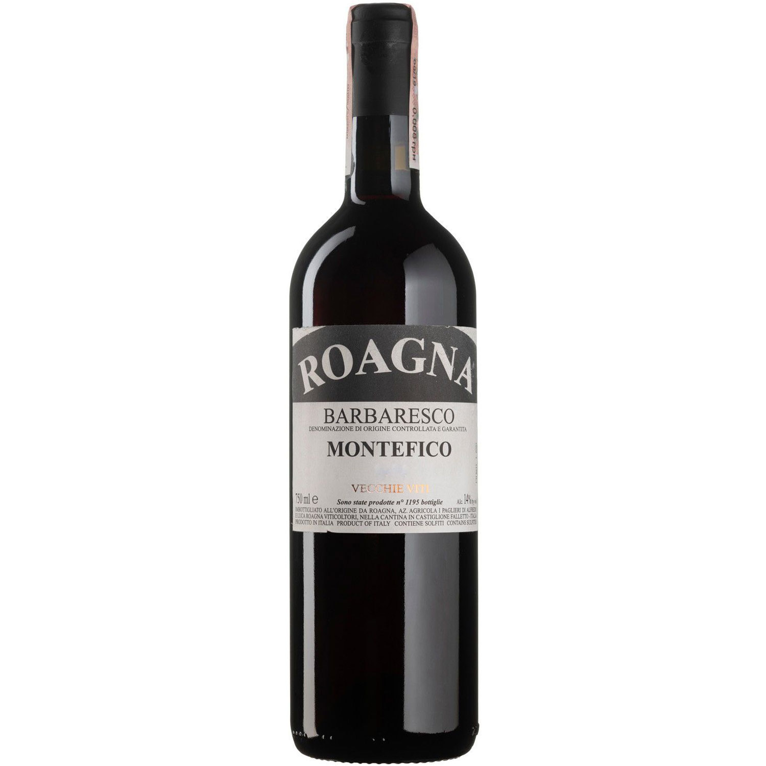 Вино Roagna Barbaresco Montefico Vecchie Viti 2016, красное, сухое, 0,75 л - фото 1