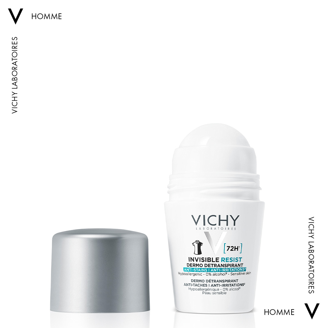 Кульковий дезодорант-антиперспірант Vichy Deo Invisible Resist 72 години захисту 50 мл - фото 2