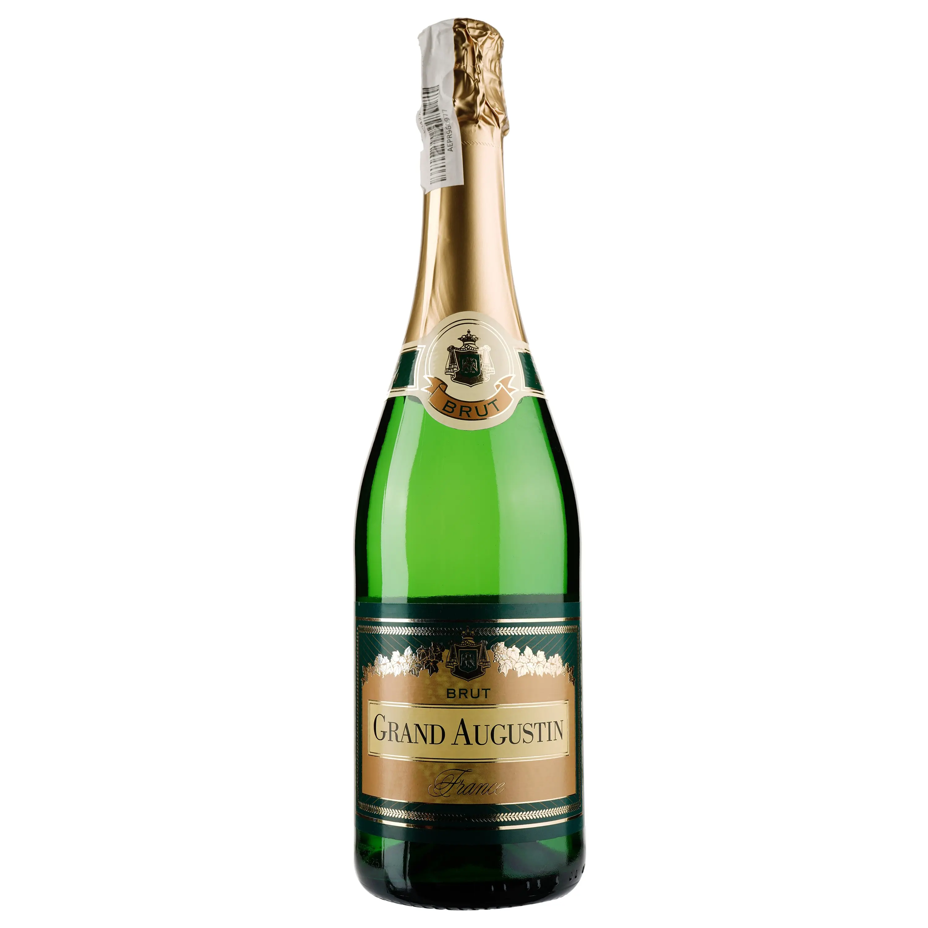 Вино ігристе Grand Augustin Brut white, біле, брют, 0,75 л - фото 1