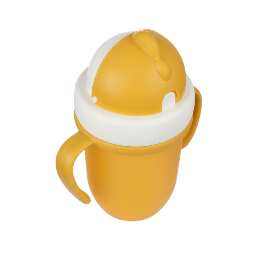 Кружка з силіконовою трубочкою Canpol babies Matte Pastels, 210 мл, жовтий (56/522_yel) - фото 4