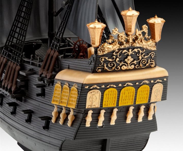 Сборная модель Revell Набор Пиратский корабль Черная Жемчужина, уровень 3, масштаб 1:150, 112 деталей (RVL-65499) - фото 4