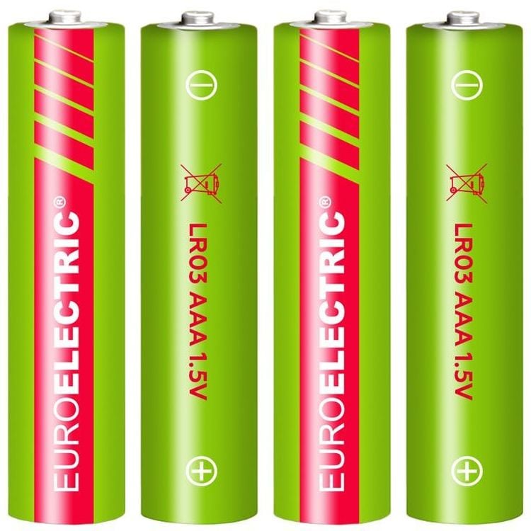 Батарейки Euroelectric AAA LR03 1,5V, 4 шт. - фото 1