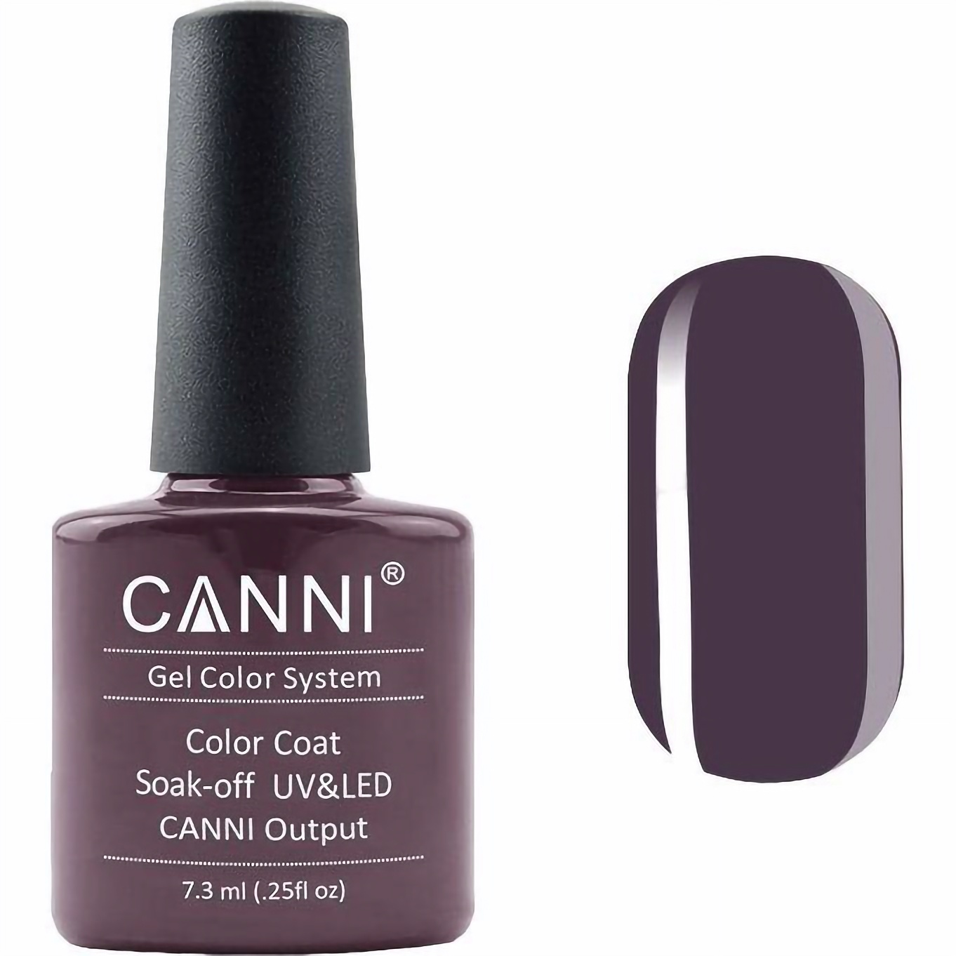 Гель-лак Canni Color Coat Soak-off UV&LED 170 сіро-коричневий 7.3 мл - фото 1