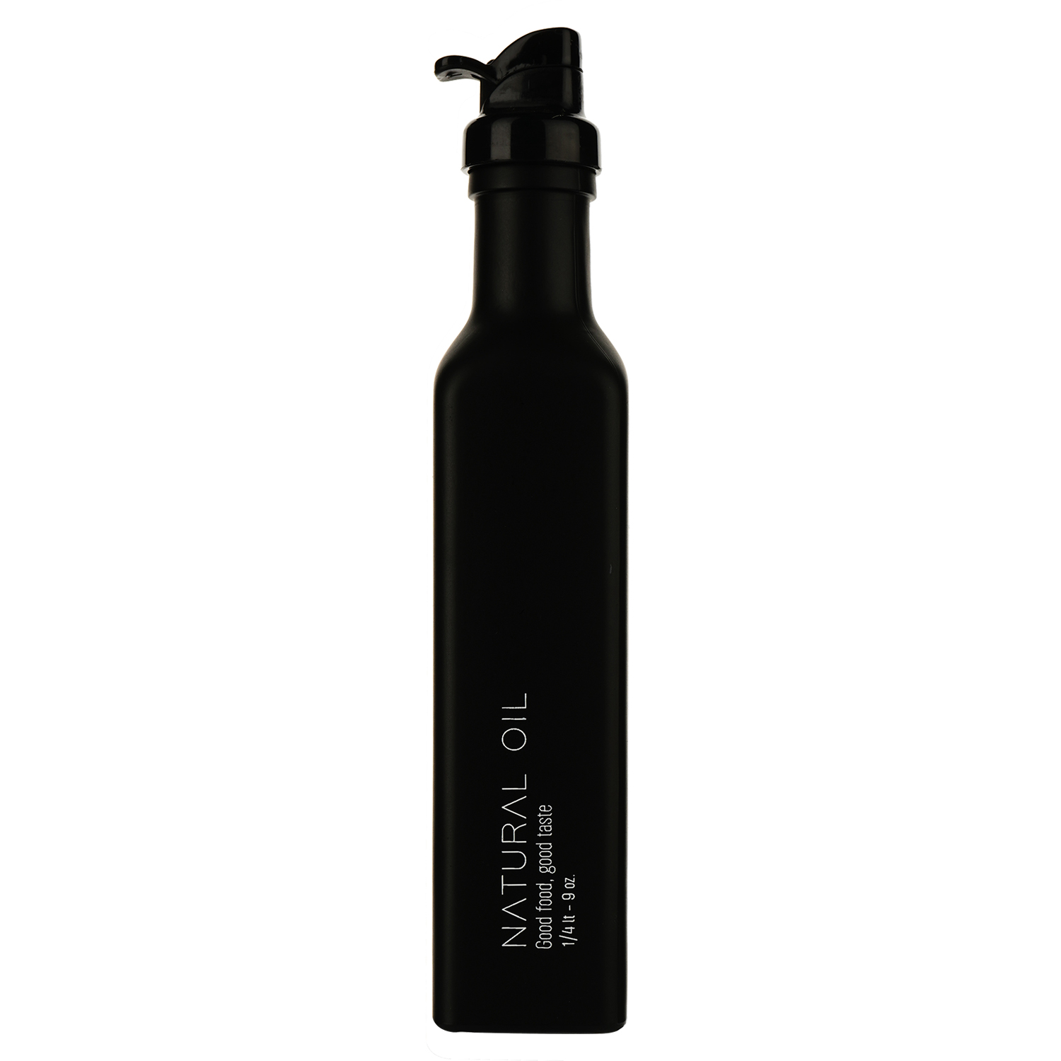 Пляшка для олії SnT матова чорна 250 мл (7-583) - фото 1