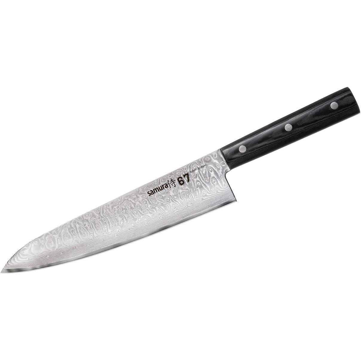 Кухонный шеф-нож Samura 208 мм Черный 000266556 - фото 1