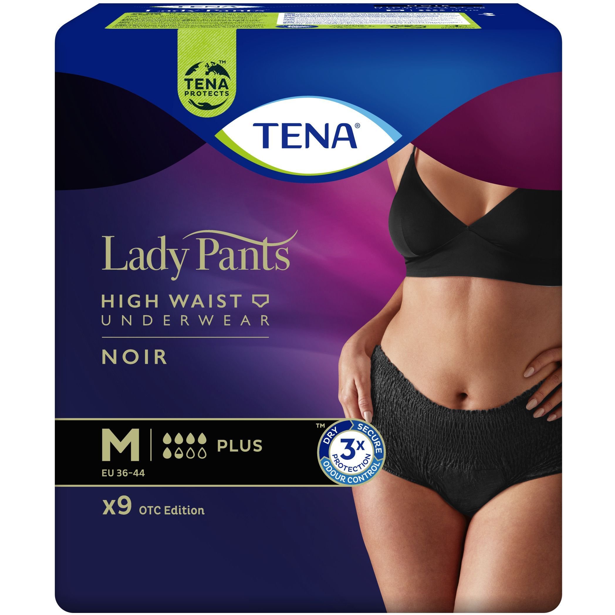 Урологические трусы для женщин Tena Lady Pants Plus Black M, 9 шт. - фото 2
