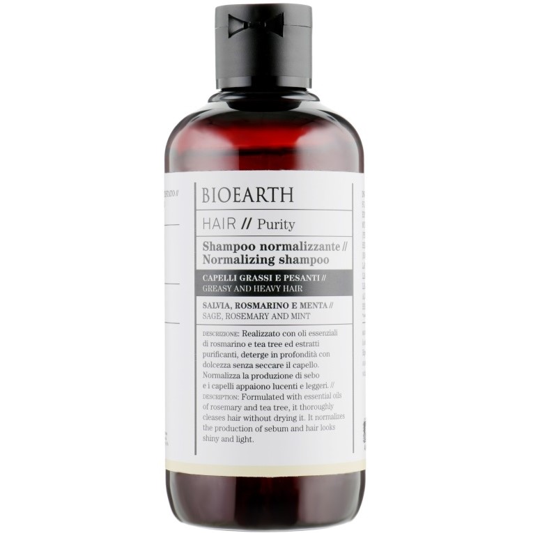 Шампунь для жирного волосся Bioearth Hair Normalising Shampoo 250 мл - фото 1