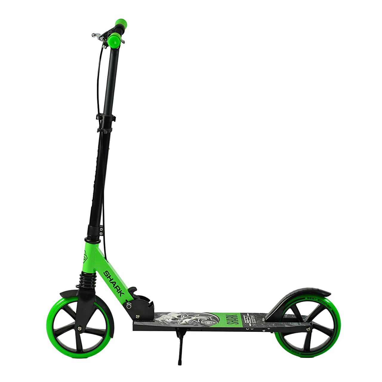 Самокат Best Scooter 77-99.5х53х15 см Чорно-зелений 000283559 - фото 6