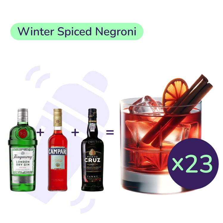 Коктейль Winter Spiced Negroni (набор ингредиентов) х23 на основе Tanqueray - фото 1