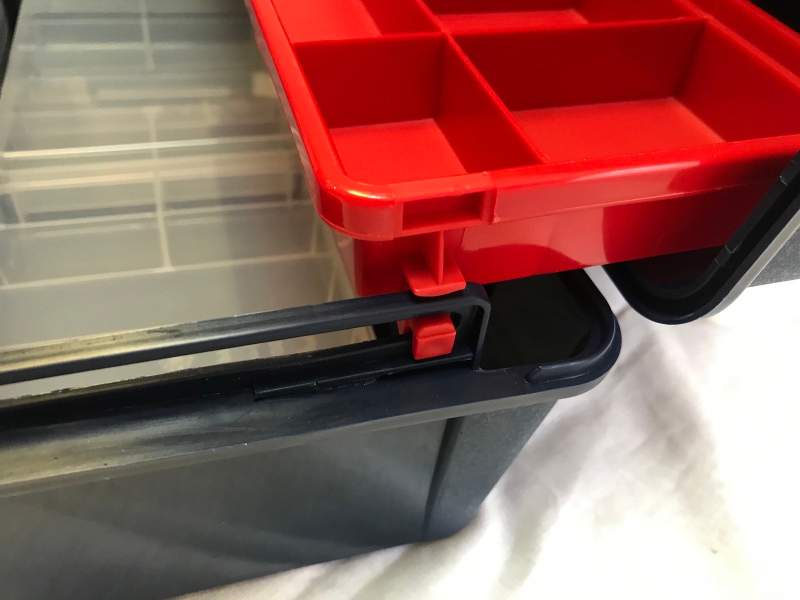 Ящик пластиковый для инструментов Tayg Box 23 Caja htas, с 2 органайзерами, 35,6х18,4х16,3 см, синий (123009) - фото 4