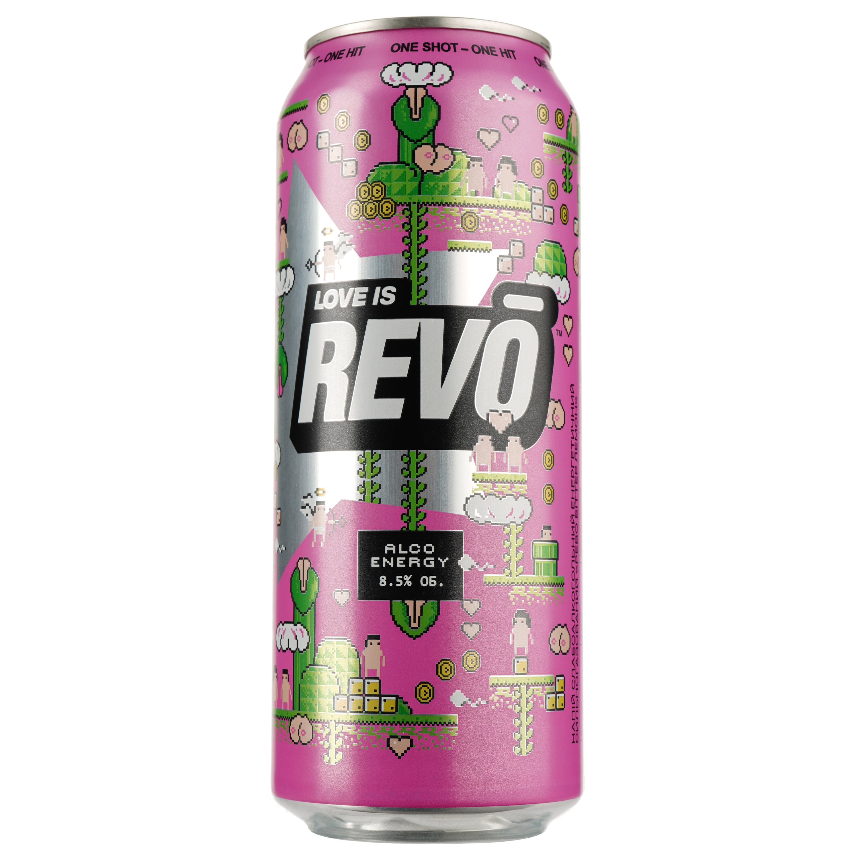 Напій енергетичний Revo Bitter Lemon, 8,5%, 0,5 л (917976) - фото 1