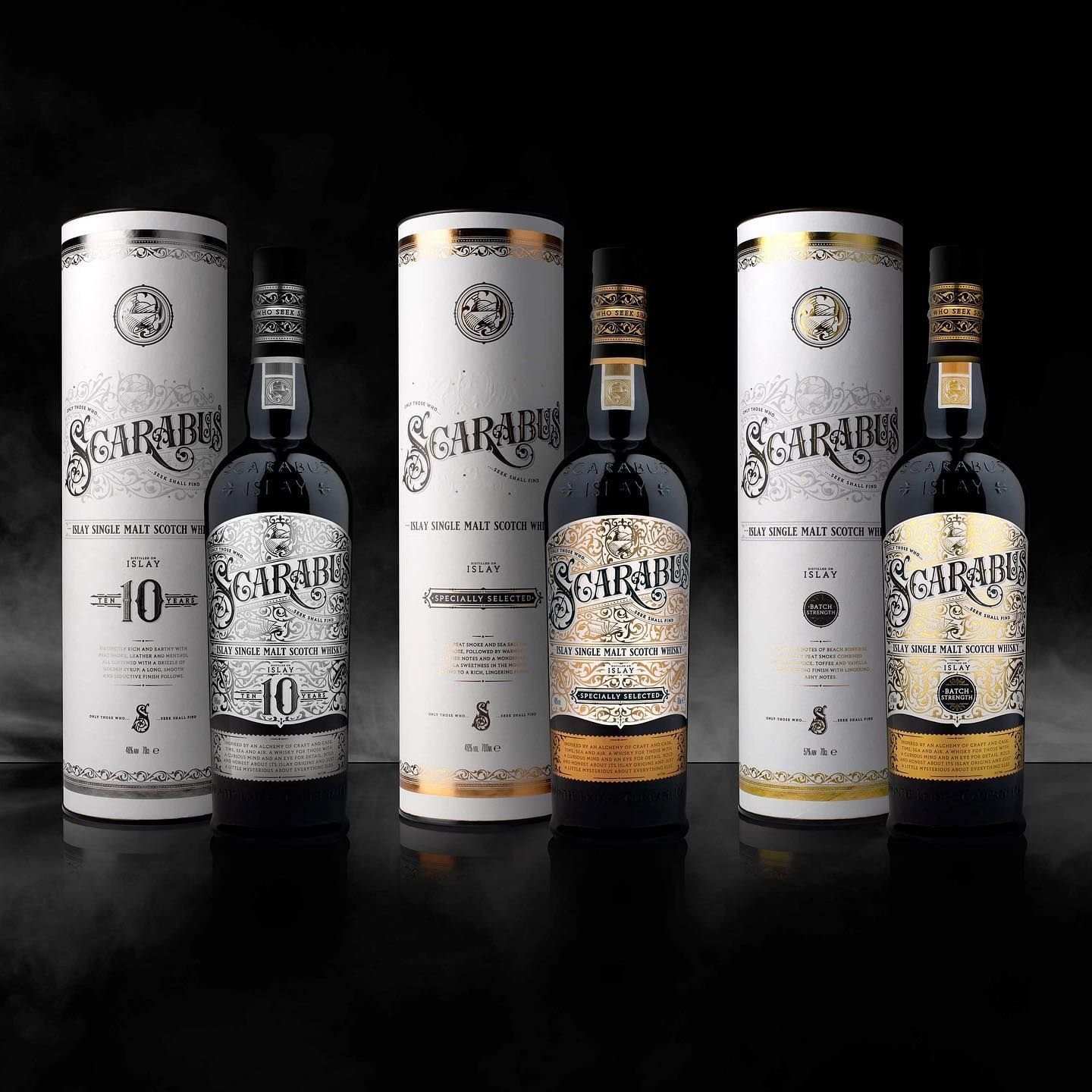 Виски Scarabus 10yo Islay Single Malt Scotch Whisky 46% 0.7 л в подарочной упаковке - фото 2