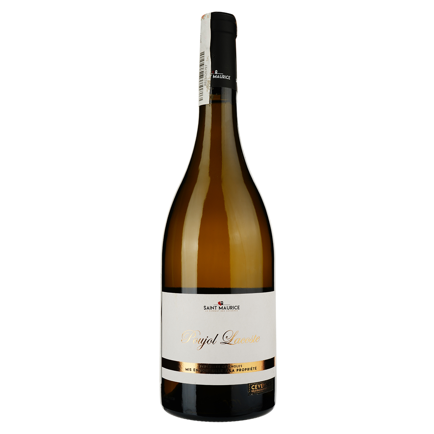 Вино Saint Maurice Poujol Lacoste IGP Cevennes blanc, vegan, біле сухе, 0,75 л - фото 1