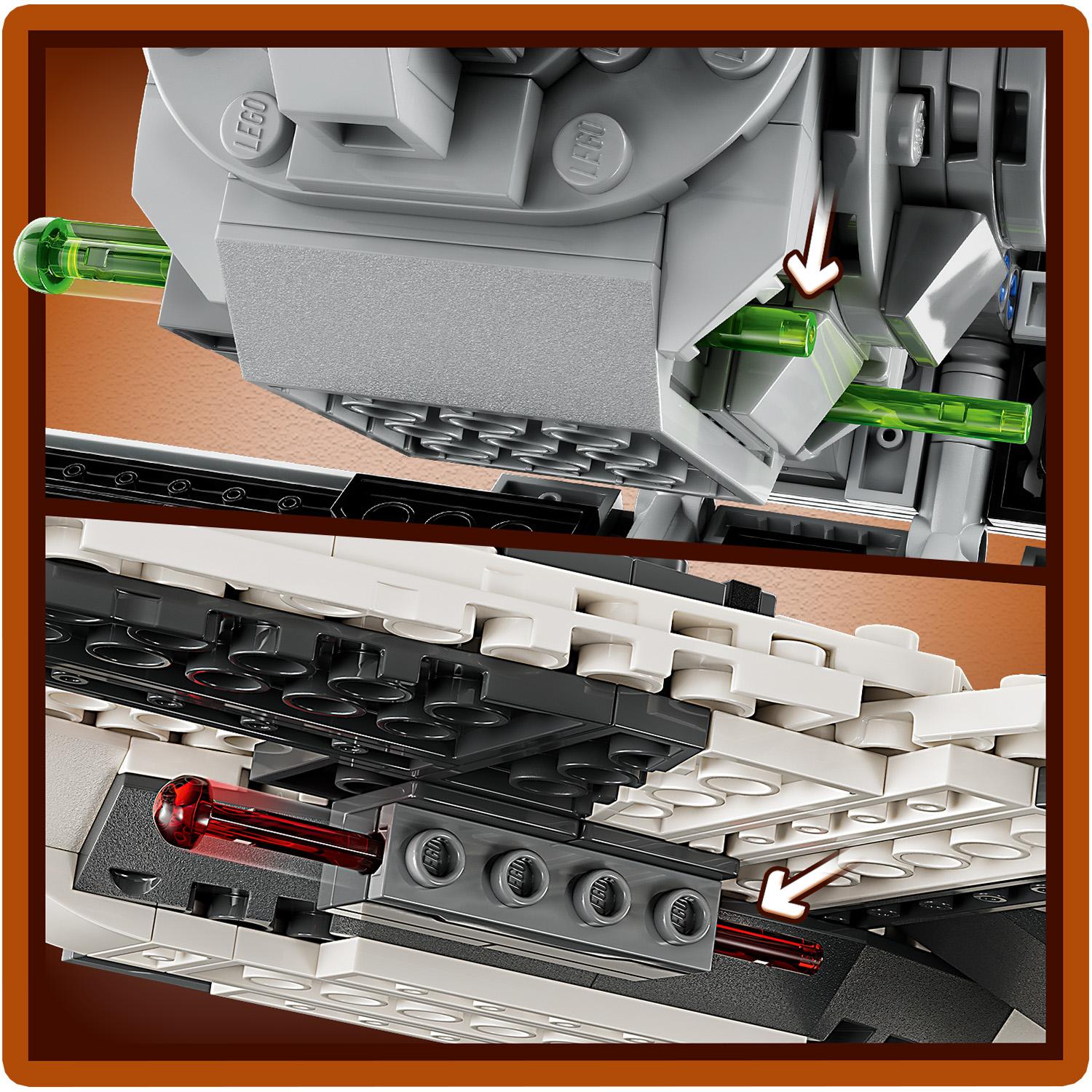 Конструктор LEGO Star Wars Мандалорский истребитель против перехватчика TIE, 957 деталей (75348) - фото 6