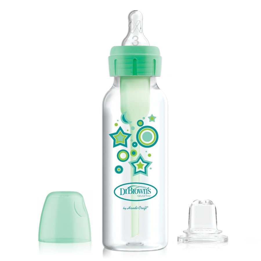 Пляшка-поїльник Dr. Brown's Option+, з вузьким горлечком, 250 мл, зелений (SB81603-P3) - фото 1