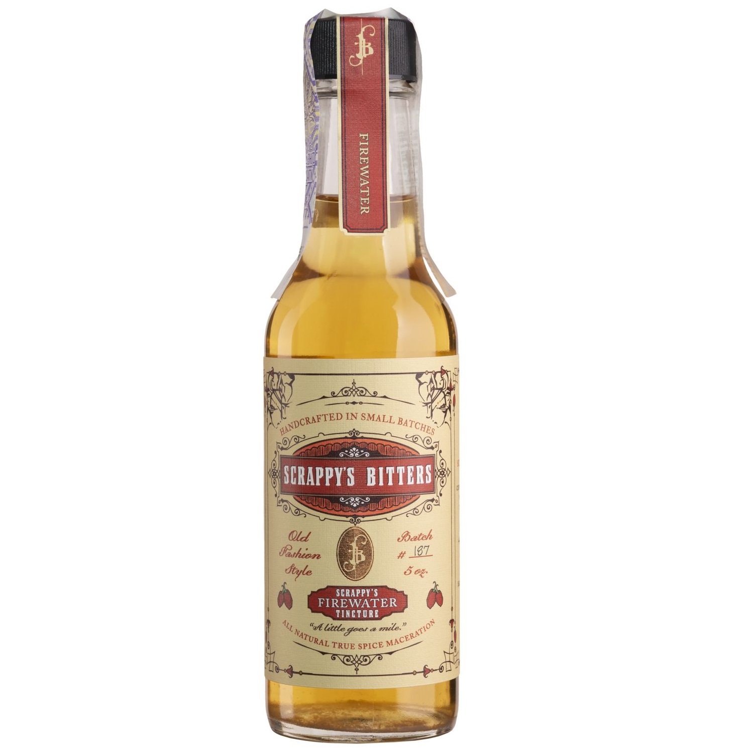 Биттер Scrappy's Bitters Firewater, 44,3%, 0,147 л - фото 1