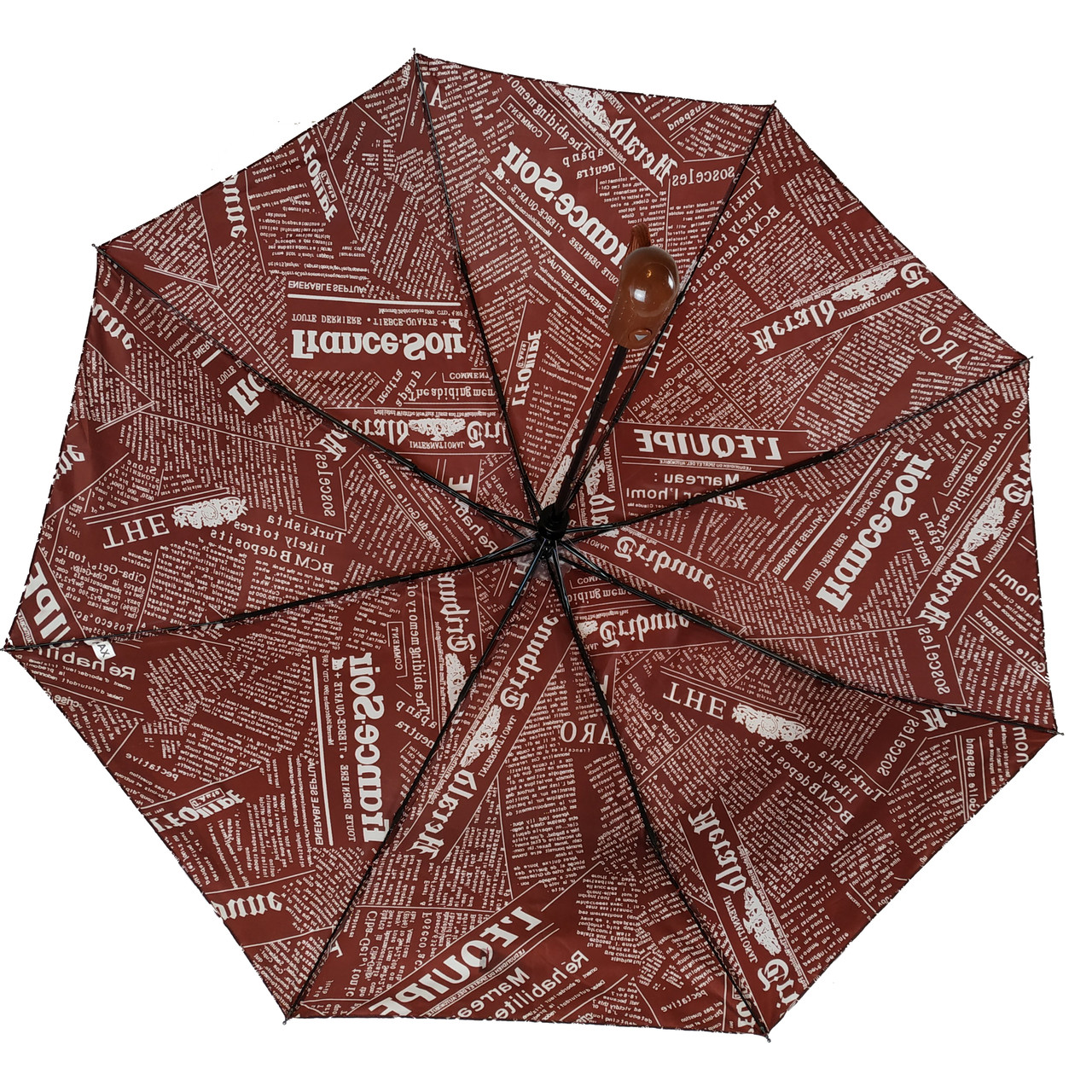 Жіноча складана парасолька напівавтомат Max 97 см бордова - фото 5