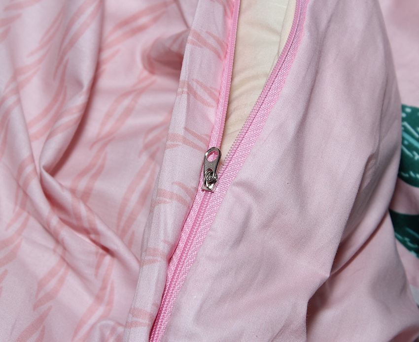 Комплект постельного белья TAG Tekstil с компаньоном King Size Розовый 000142259 (S365) - фото 4