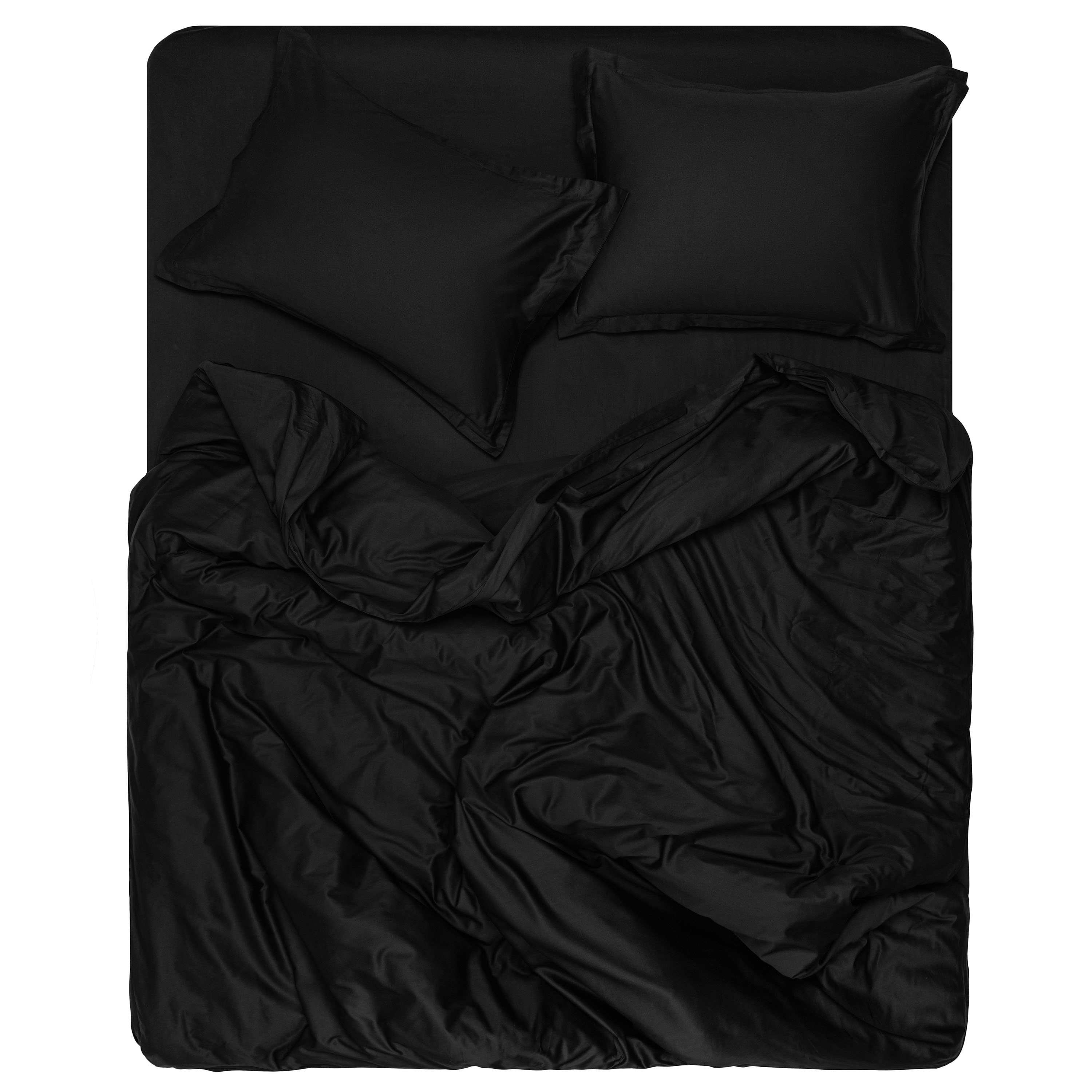 Комплект постільної білизни Ardesto Mix&Match Premium сатин двоспальний євро чорний (ART2022SL) - фото 9