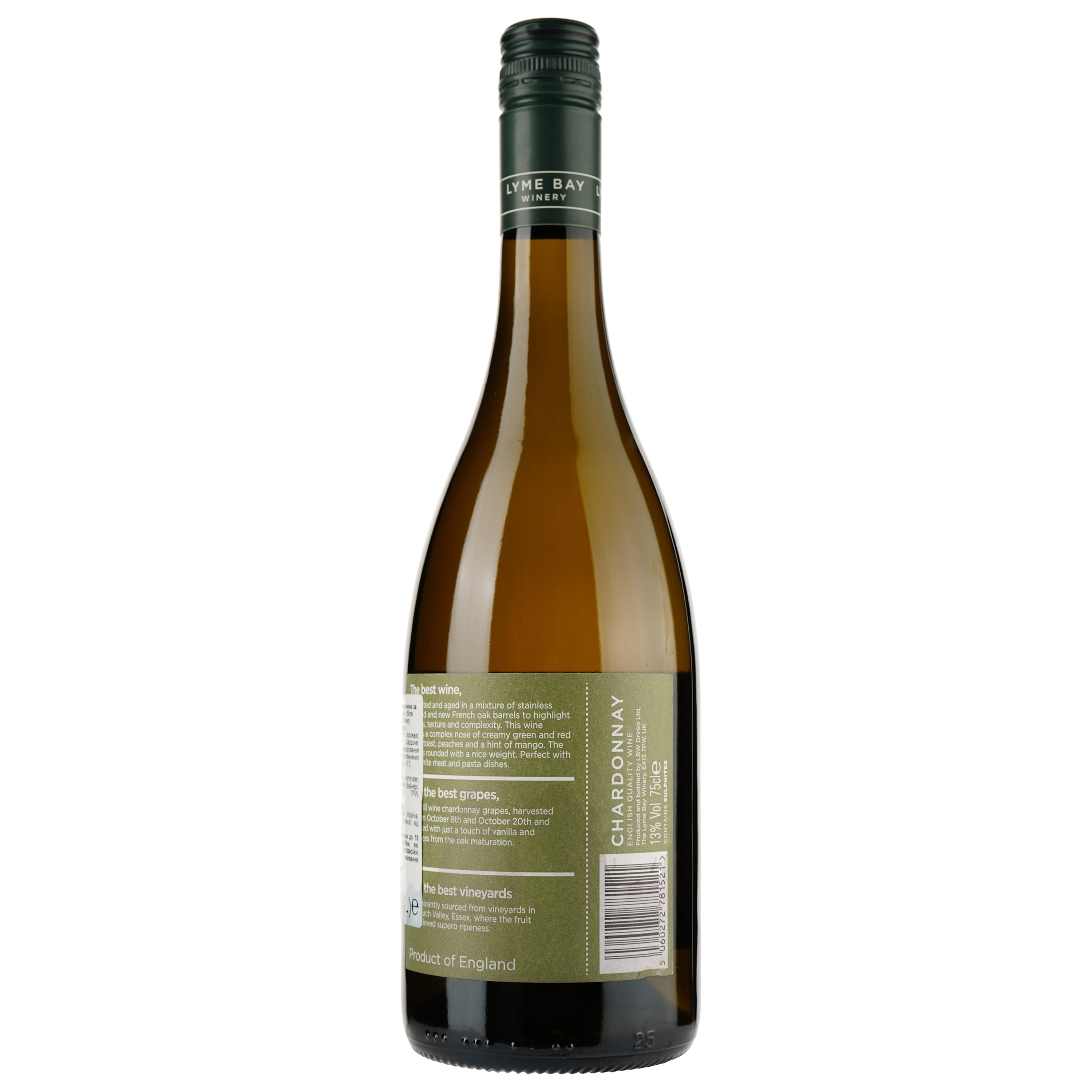 Вино Lyme Bay Chardonnay White белое сухое 0.75 л - фото 2