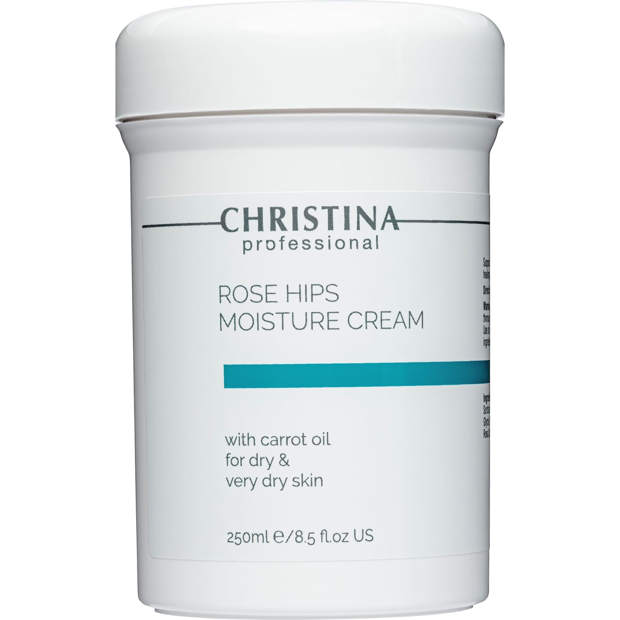 Зволожувальний крем для сухої шкіри Christina Rose Hips Moisture Cream with Carrot Oil з олією шипшини та моркви 250 мл - фото 1
