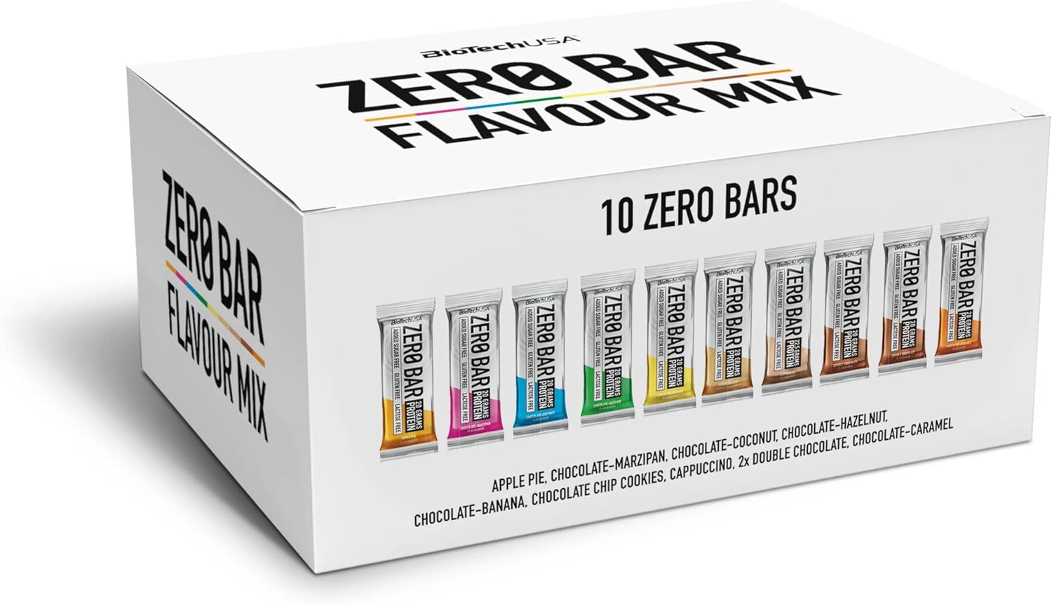 Батончики BioTech Zero Bar Flavour Mix 500 г (10 шт. по 50 г) - фото 3