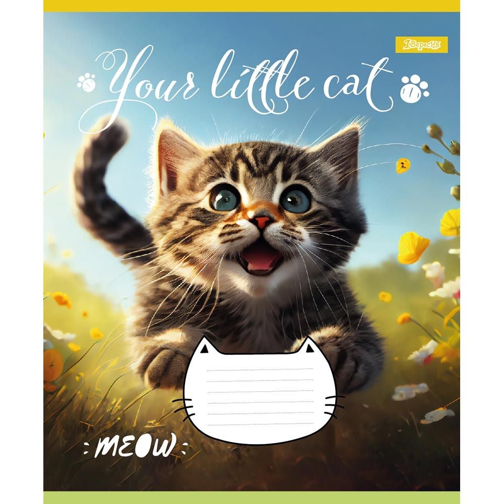 Набор тетрадей 1 Вересня Your little cat, в линию, 12 листов, 25 шт. (766537) - фото 3