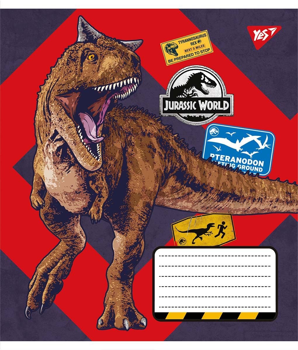 Набір зошитів Yes Jurassic world, в лінію, 18 аркушів, 25 шт. (766350) - фото 4