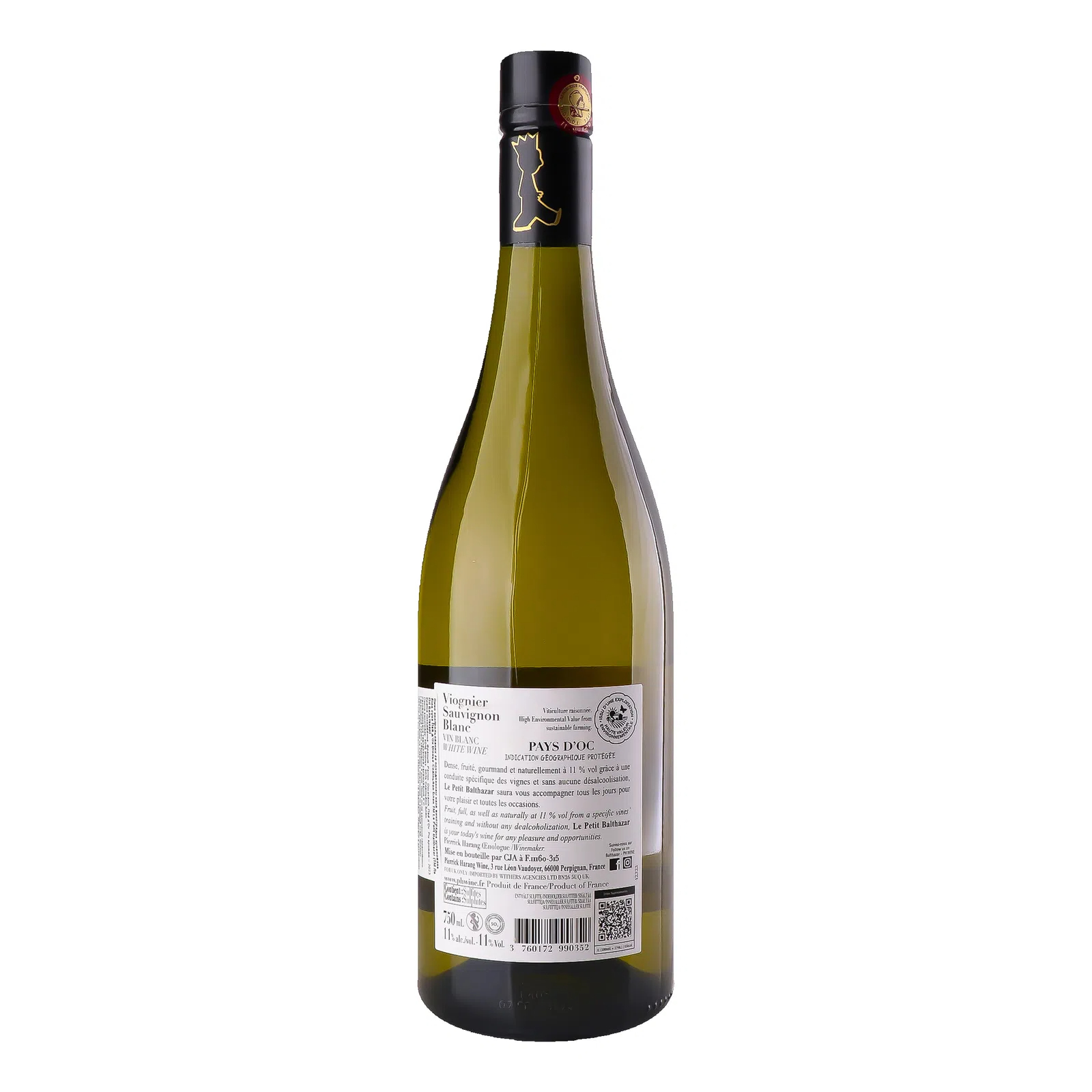 Вино Le Petit Balthazar Viognier-Sauvignon Blanc белое сухое 0.75 л - фото 2