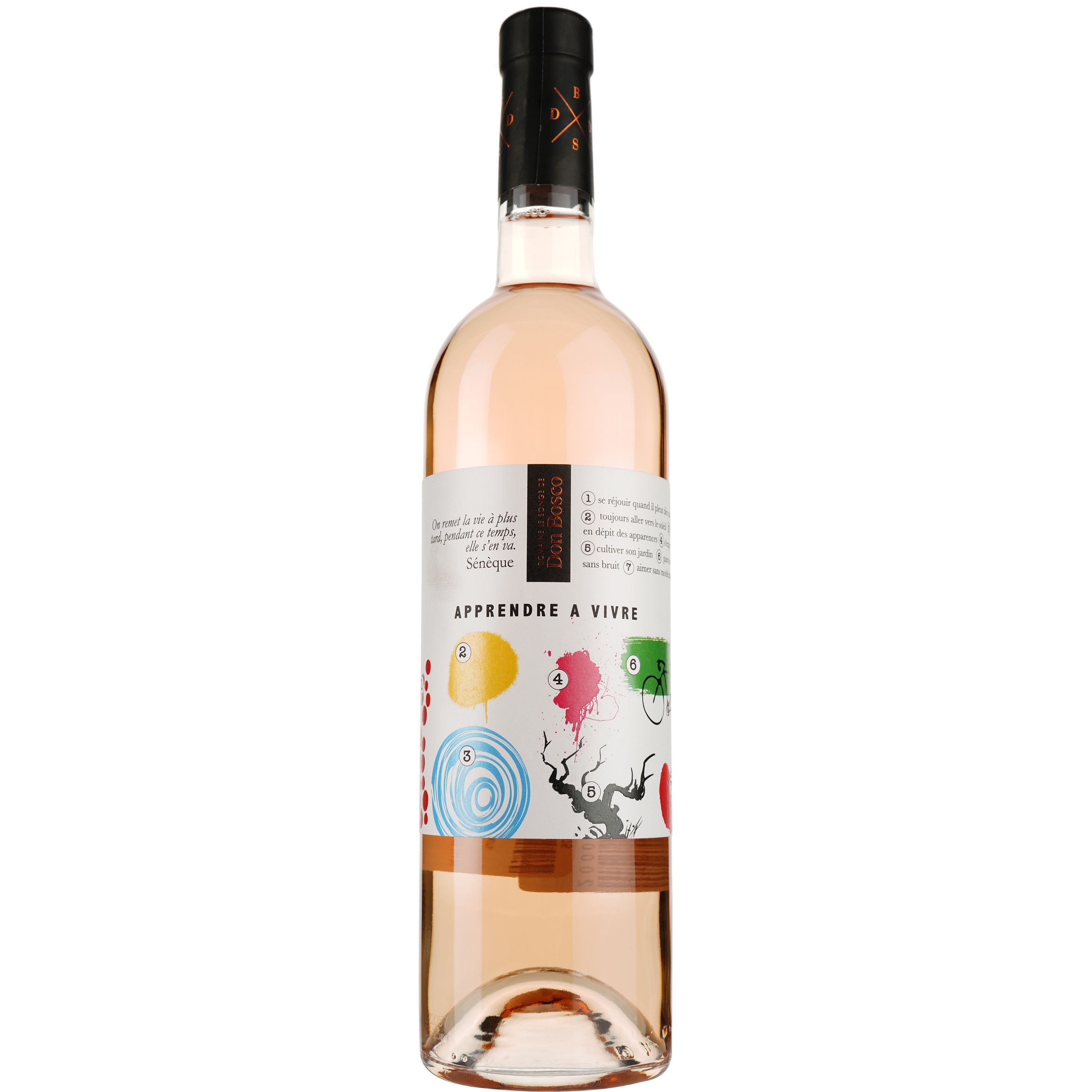 Вино Domaine le Songe de Don Bosco Apprendre a Vivre Var IGP, розовое, сухое 0,75 л - фото 1
