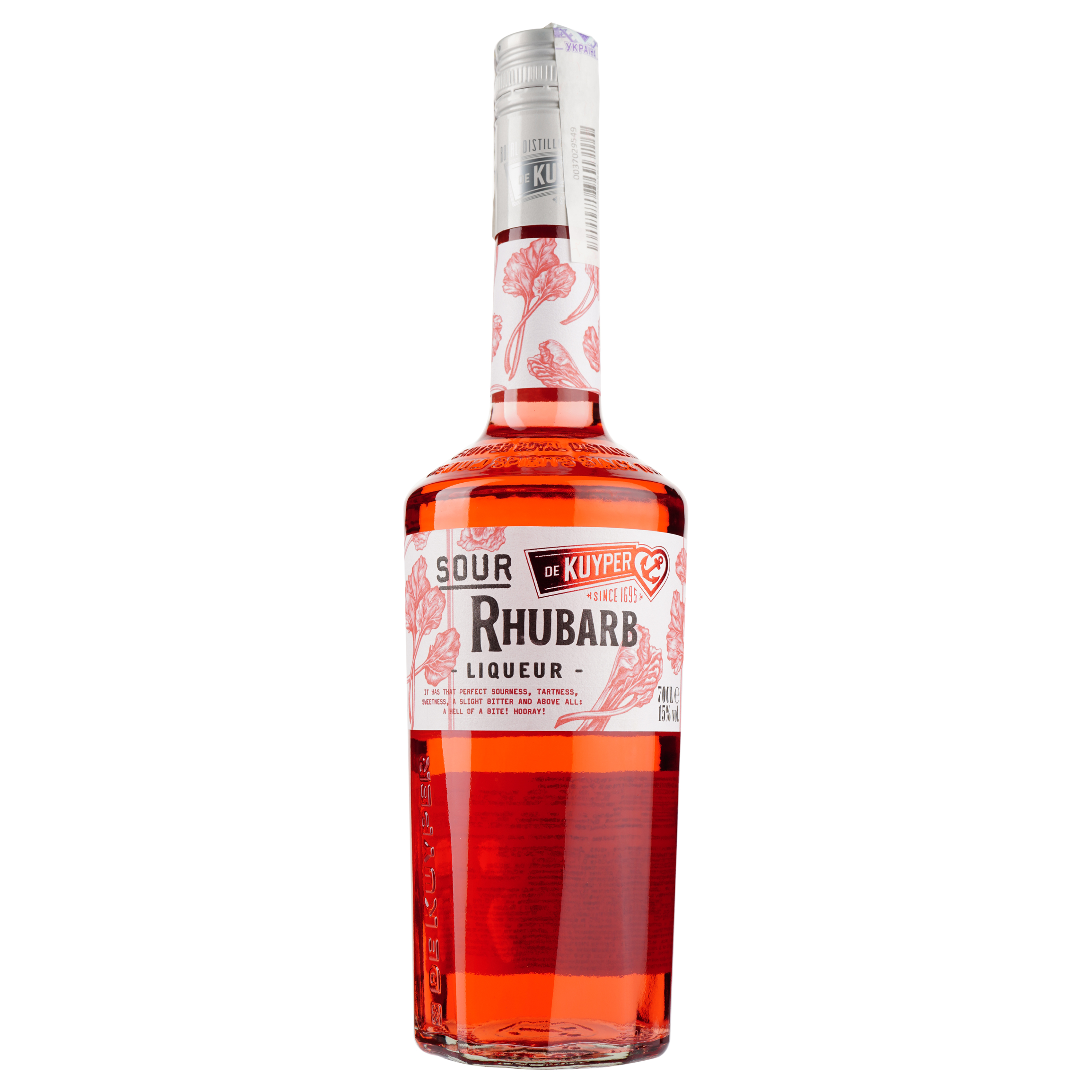 Лікер De Kuyper Sour Rhubarb Ревень, 15%, 0,7 л - фото 1