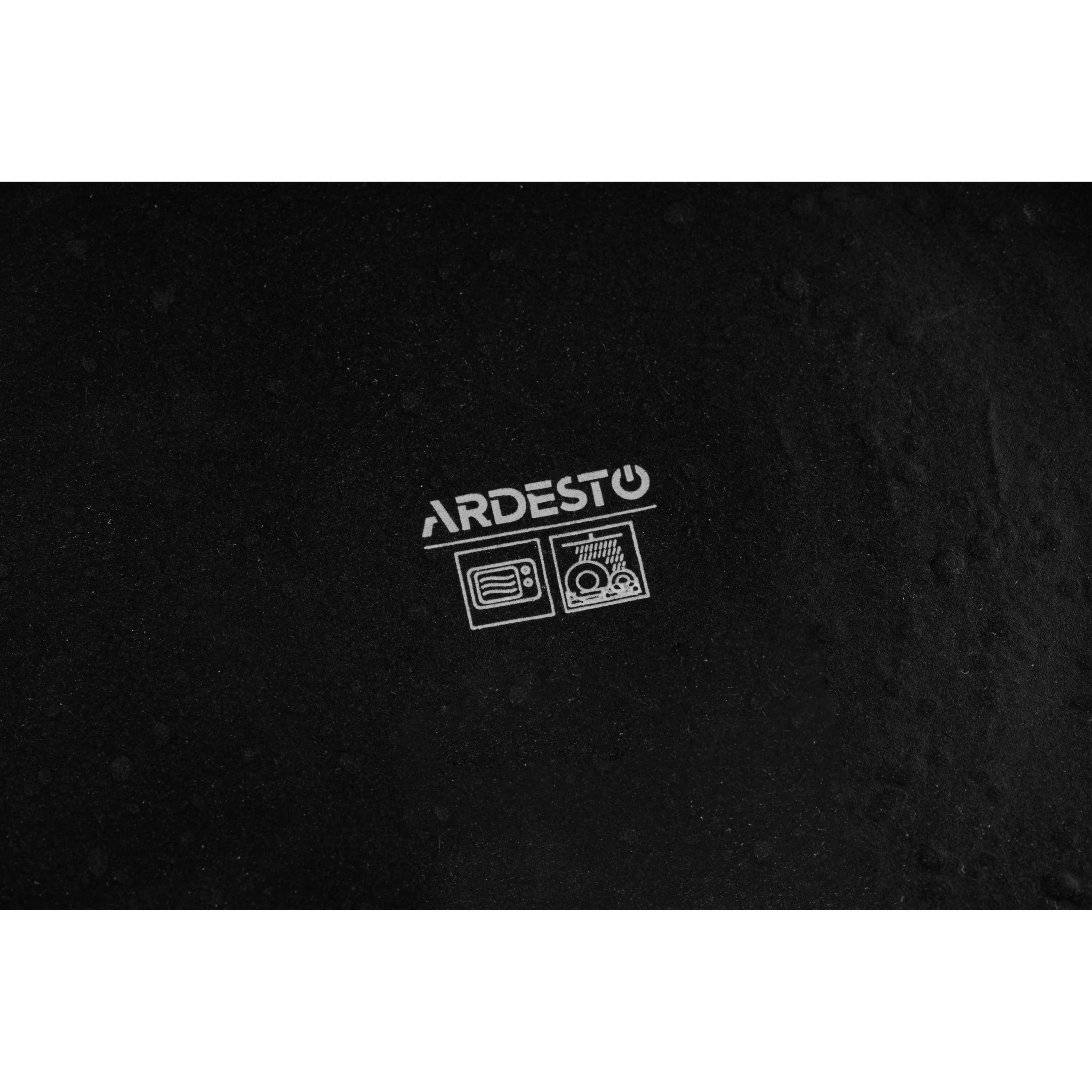 Тарілка обідня Ardesto Trento, 26,5 см, чорна (AR2926TB) - фото 4
