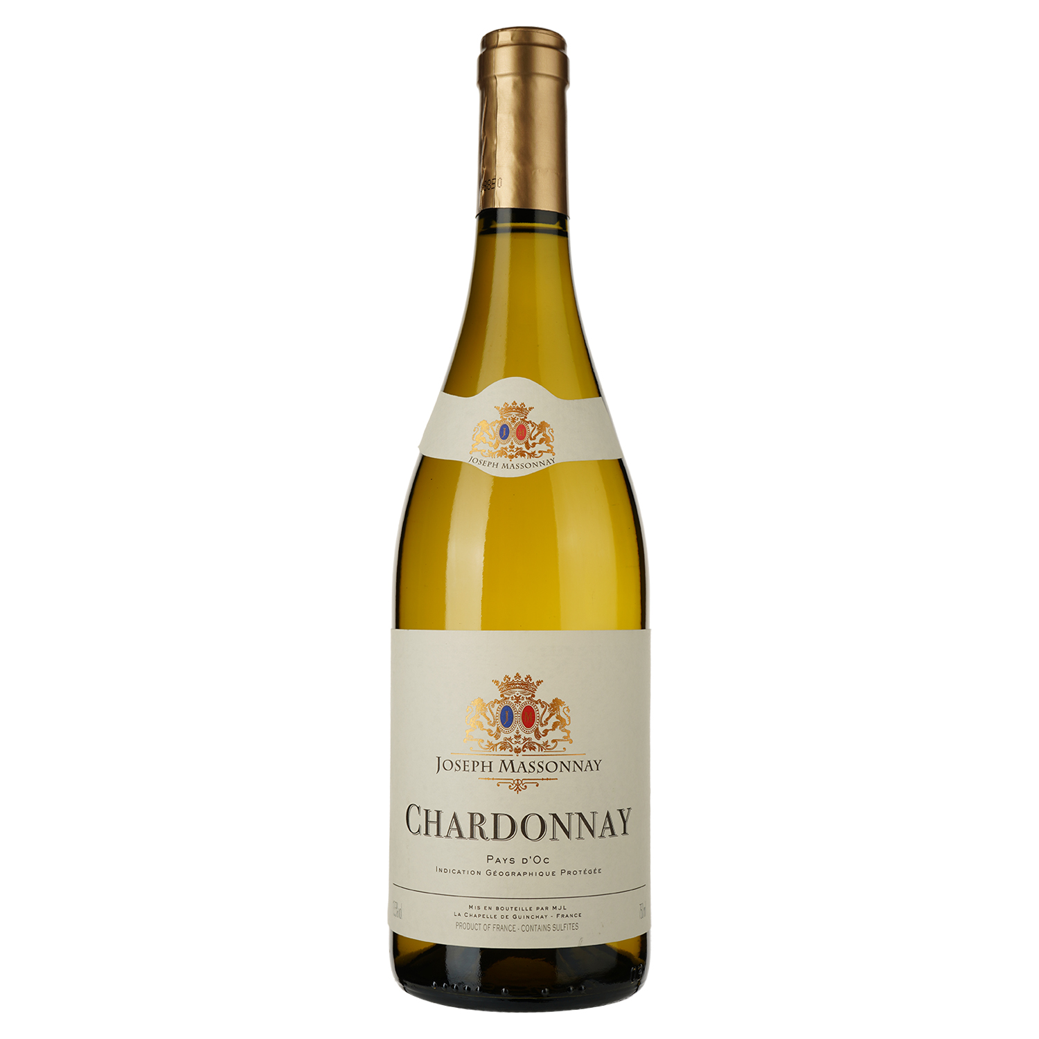 Вино Maison Jean Loron Joseph Massonnay Chardonnay IGP Pays d'Oc, белое, сухое, 0,75 л - фото 1