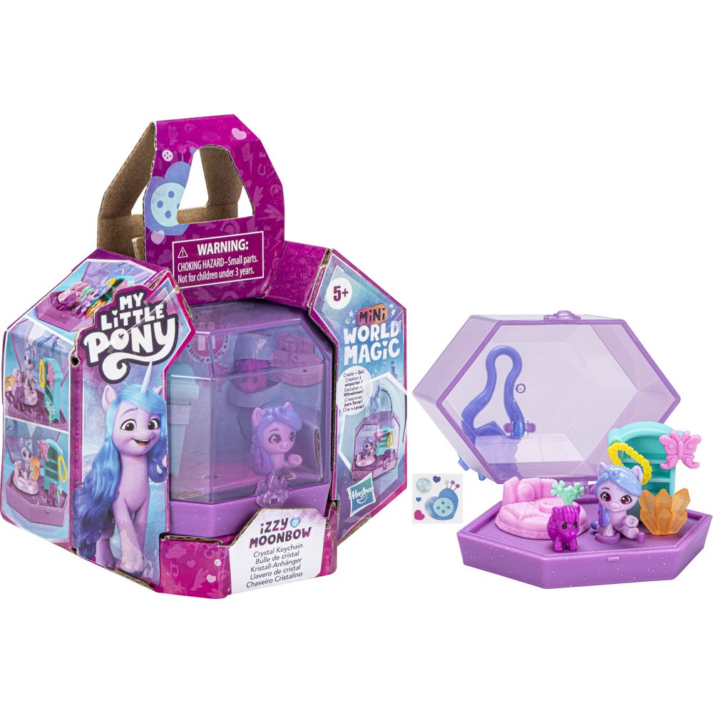 Игровой набор My Little Pony Mini World Magic Crystal Keychain Izzy Moonbow (F3872/F5244) - фото 1