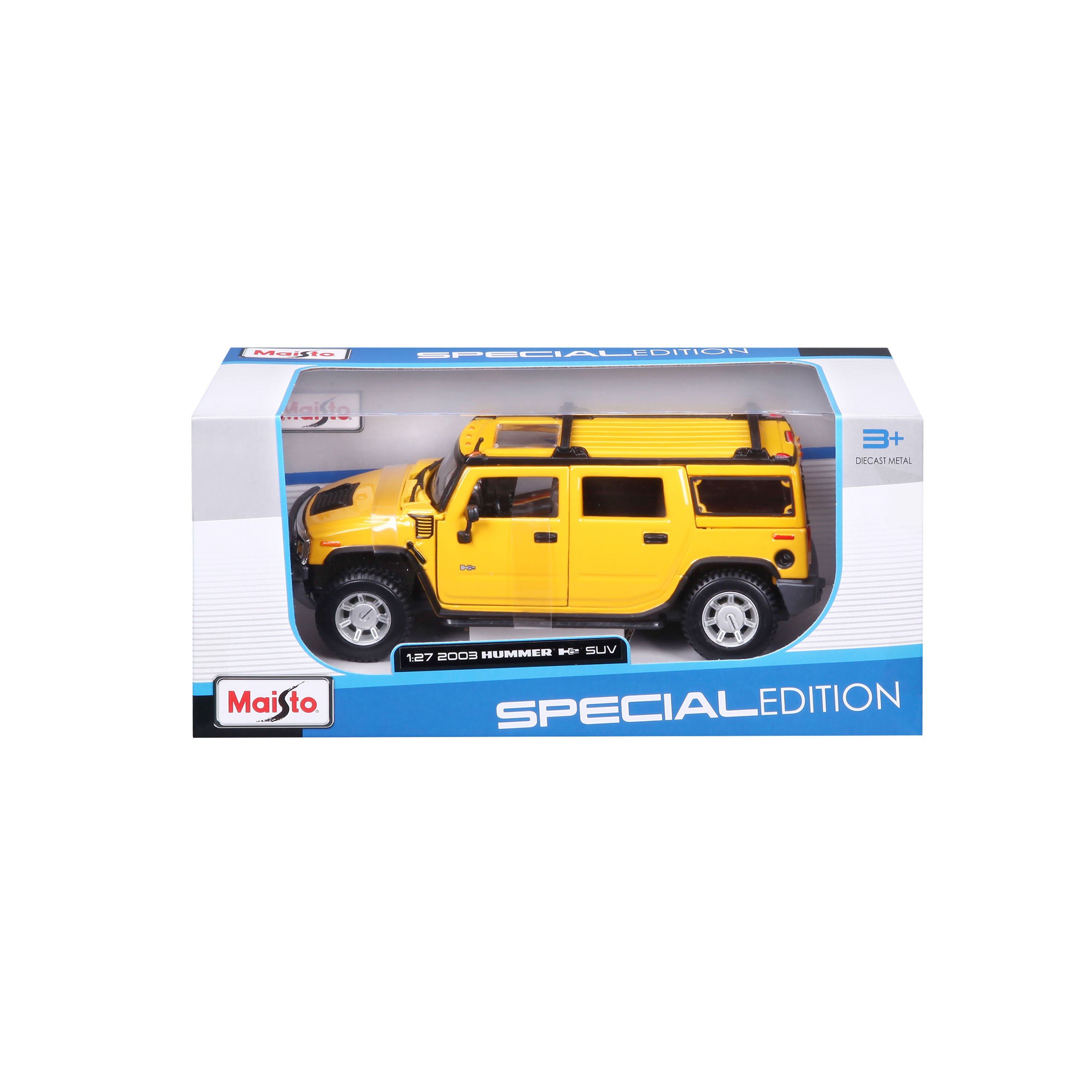 Игровая автомодель Maisto Hummer H2 SUV 2003, жёлтый, 1:27 (31231 yellow) - фото 9