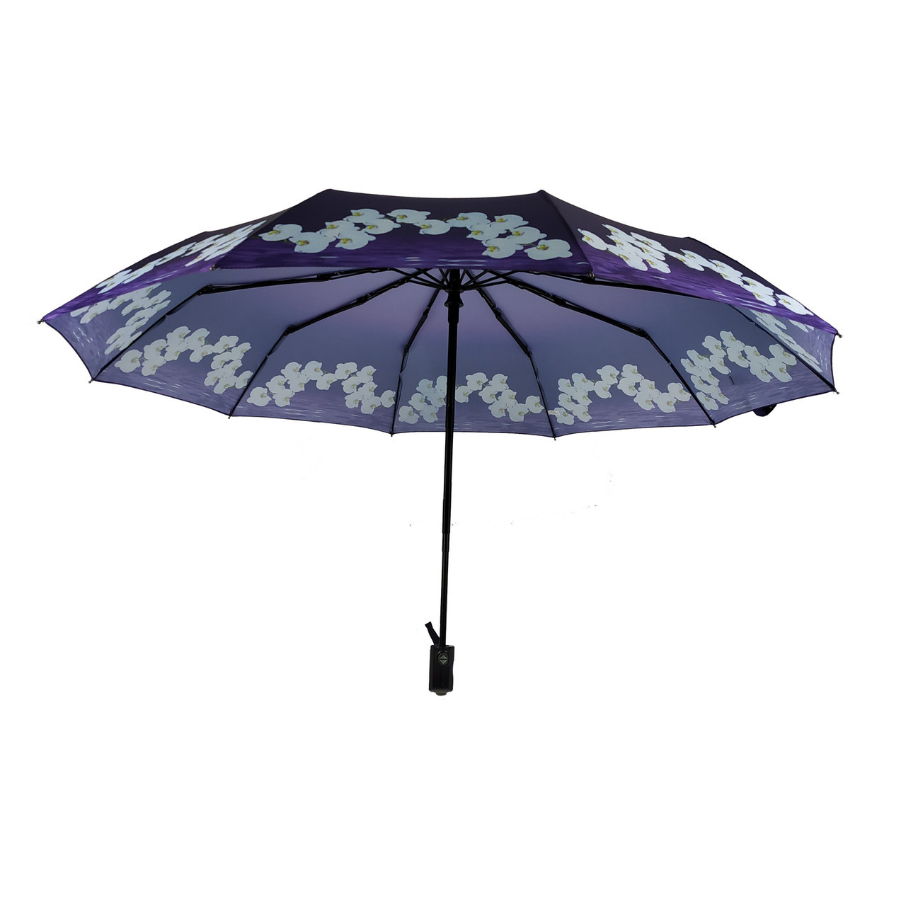 Женский складной зонтик полуавтомат The Best 98 см фиолетовый - фото 3