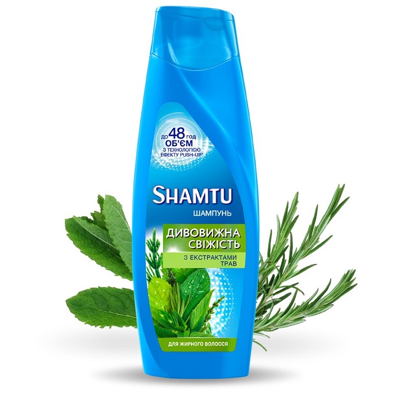 Шампунь Shamtu Глубокое Очищение и Свежесть, с экстрактами трав, для жирных волос, 200 мл - фото 2