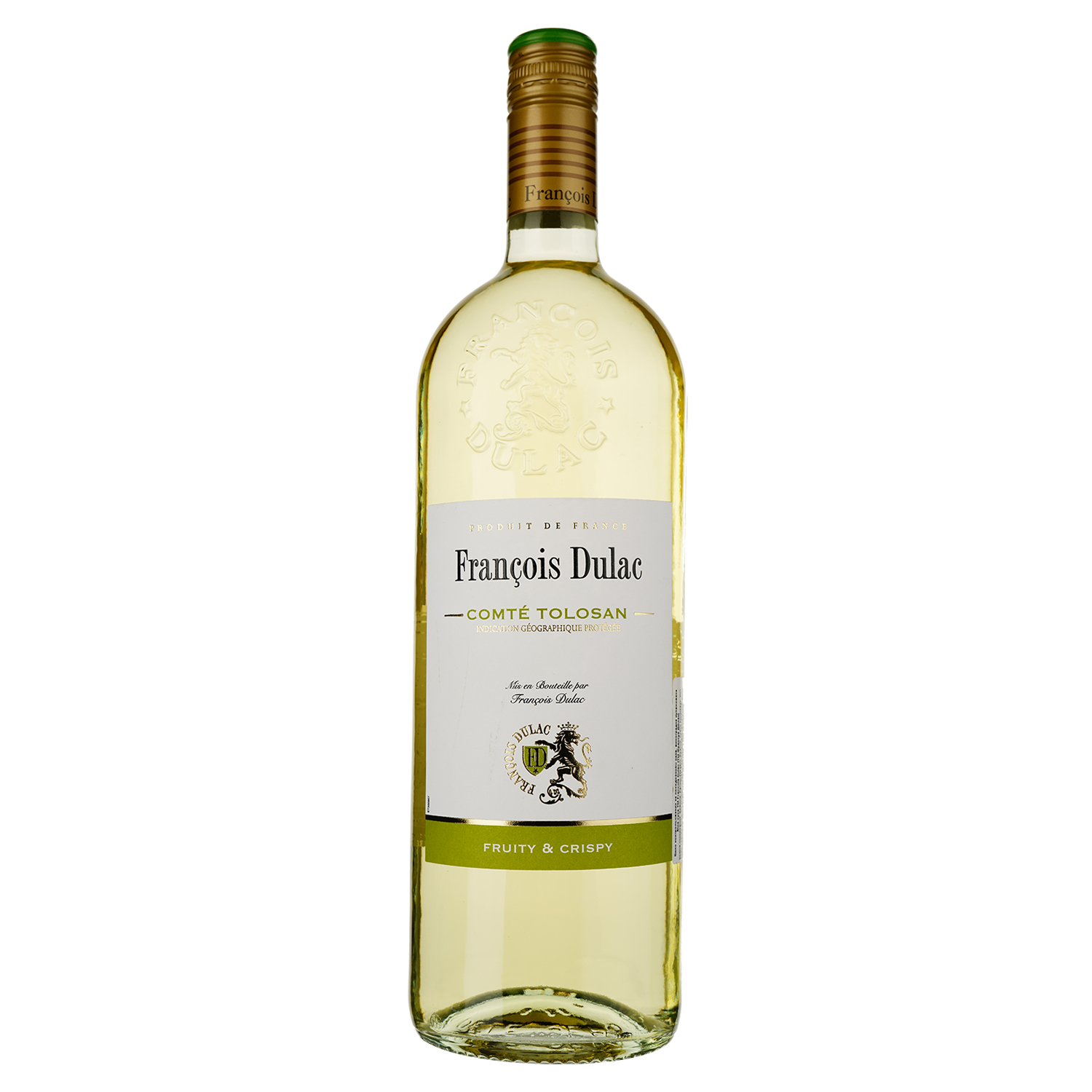 Вино Francois Dulac IGP Blanc Dry, 11%, 1 л - фото 1