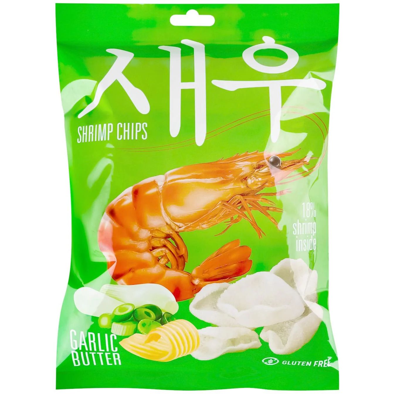 Чипсы Shrips креветочные со сливочно-чесночным вкусом 50 г - фото 1